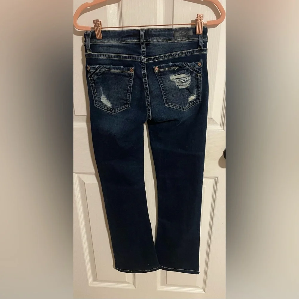 Buckle Dark Blue Women's Jeans - Picture 2 of 4